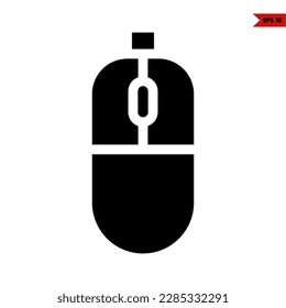 ilustración del icono de glifo del ratón
