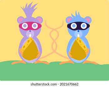 an illustration Mouse Hold The Cheese For Them self