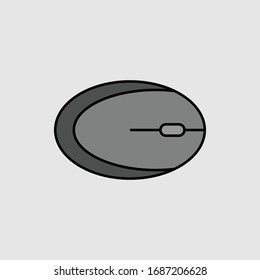 illustration of mouse input device on a white background