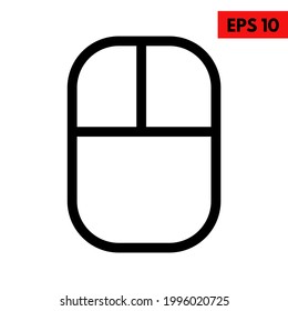 Illustration of mouse line icon