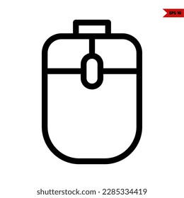 illustration of mouse line icon