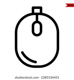 illustration of mouse line icon