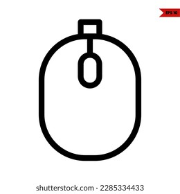 illustration of mouse line icon
