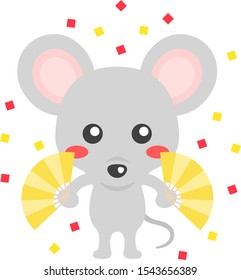 Illustration of a mouse.
New year illustration.