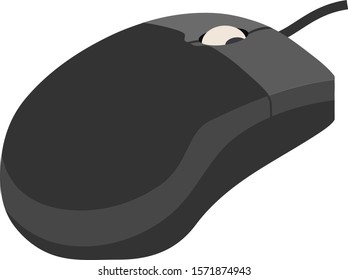 An illustration of a mouse often used in desk work.