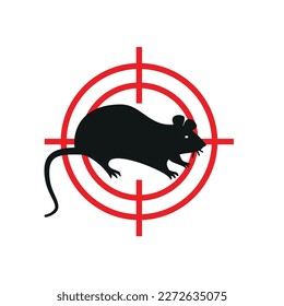 illustration of mouse target,rat target, vector art. EPS 10