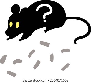 Ilustración de Pistas de ratón (excrementos)