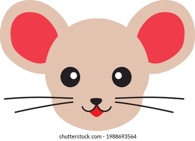 Illustration of the mouse of the Year of the Rat