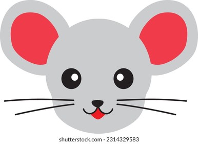Illustration of the mouse of the Year of the Rat