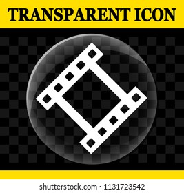 Illustration of movie vector circle transparent icon