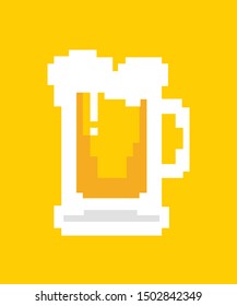 Illustration Mug Beer 8 Bit Pixel Stock Vector (Royalty Free ...