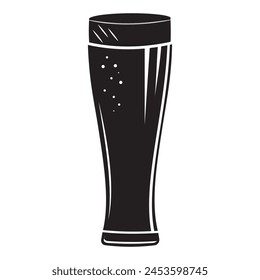 Illustration of mug of beer in engraving style. Design element for logo, label, sign, poster, t shirt. Vector illustration