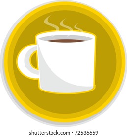 illustration of mug on a white background