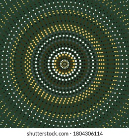 Ilustración del semitono de círculo multicolorTextura