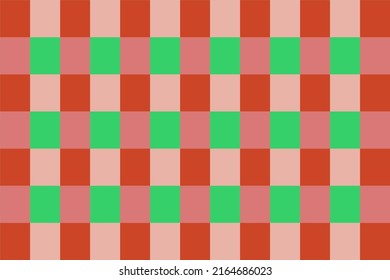 Illustration of multicolored checkered fabric.