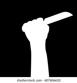 Illustration for Murder, at Black Background
