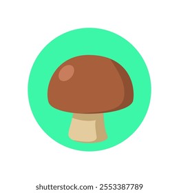 illustration of a mushroom flat cartoon