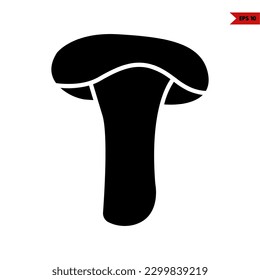 illustration of mushroom glyph icon 