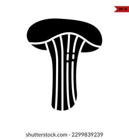 illustration of mushroom glyph icon 