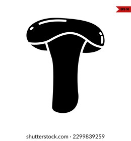 illustration of mushroom glyph icon 