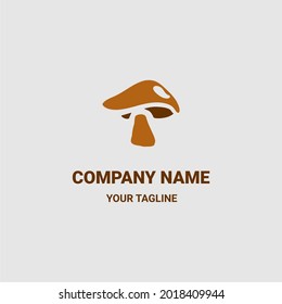 illustration of a mushroom logo design