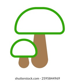 Illustration of Mushroom - Vector Flat Design