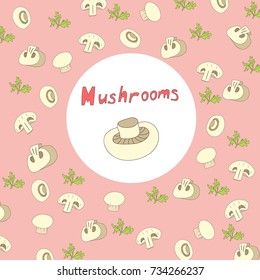 Illustration of mushrooms
