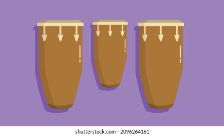 
Illustration Of music Congo drum