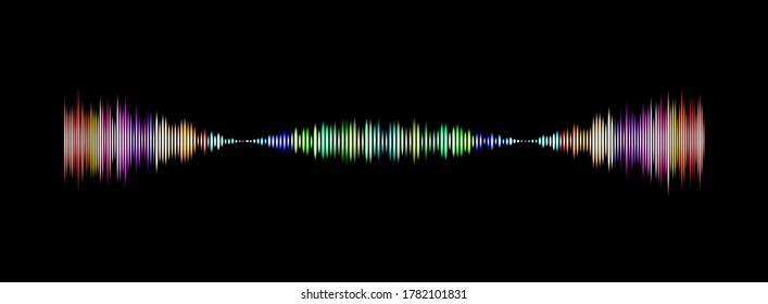 Illustration of a music equalizer wave. Vector illustration