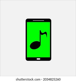 illustration of music icon on smartphone