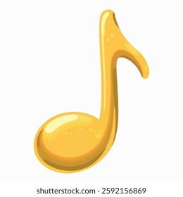 Illustration of Music Note Representing Entertainment Industry Isolated on White Background. Musical Note for Entertainment Sector, Sound Symbol for Music Business