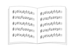 Illustration Of Music Note, Vector Illustration