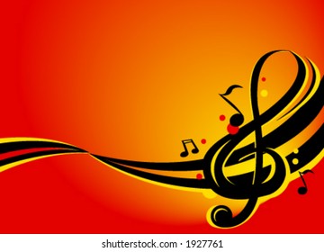 Illustration of music notes