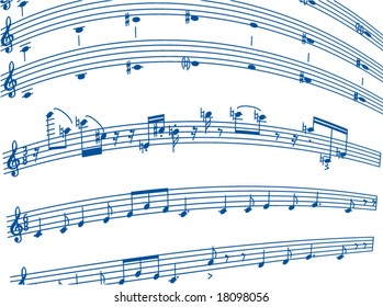 Illustration of music sheet