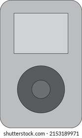 illustration of a music system, music player icon