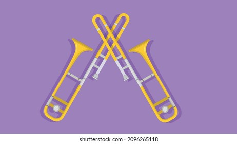 
Illustration Of music trumpet Desighn
