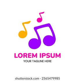 Illustration of Music Tunes Logo Template