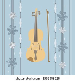 illustration of a musical instrument. Vector isolated objects