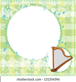 Illustration of a musical stationery