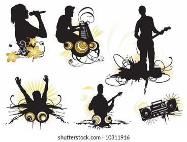 Illustration of musicians