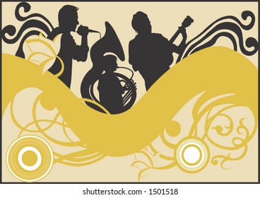 Illustration of musicians