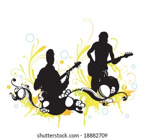 Illustration of musicians