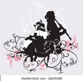 Illustration of musicians