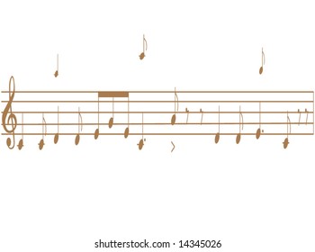 Illustration of musicsheet