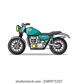 The Illustration of Musle Motocycle