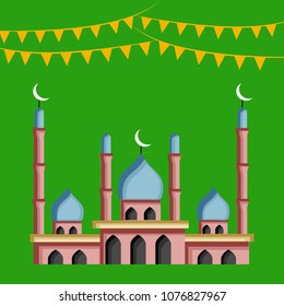 Illustration of Muslim festival Eid background