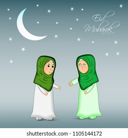 Illustration of Muslim festival Eid background