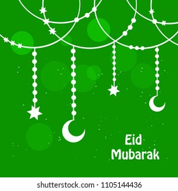 Illustration of Muslim festival Eid background