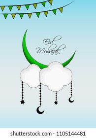Illustration of Muslim festival Eid background