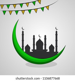 Illustration of Muslim festival Eid background